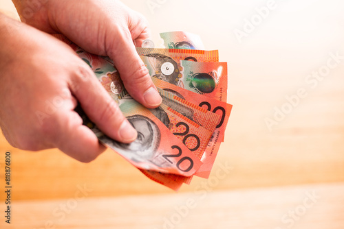 Australian twenty dollar bills photo
