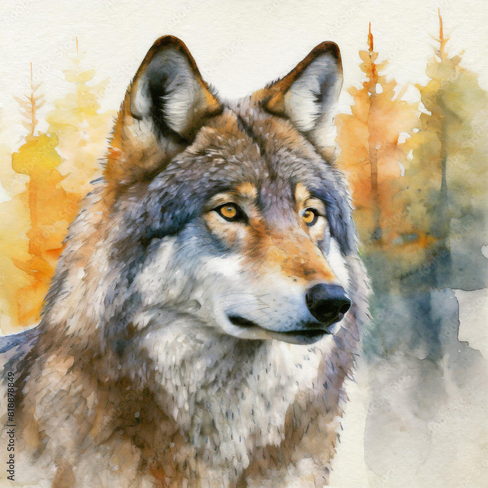 Obraz premium wolf illustration