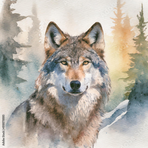 wolf illustration photo