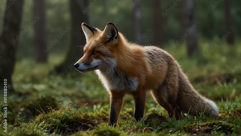 Foxes in a Captivating Portrait Foxes in a Captivating Portrait