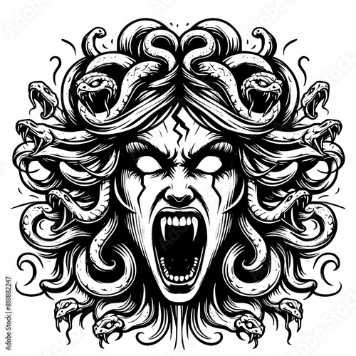 Angry medusa