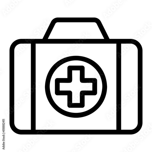 first aid kit ilustration icon
