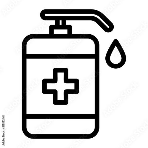 hand sanitizer ilustrtion icon