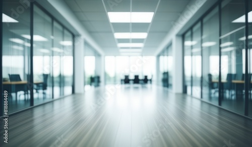 Wallpaper Mural Blurred office hall interior meeting room. Torontodigital.ca