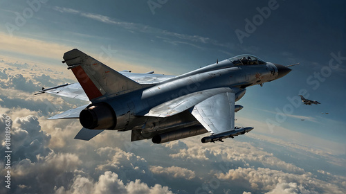  Jet Fighter in Flight Iconic Cold War Aircraft