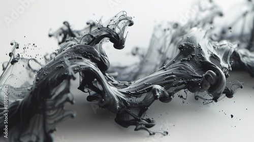 Develop ink drops and splashes with a variety of opacity photo