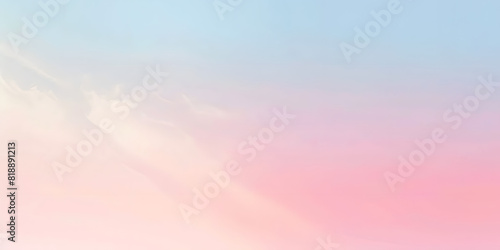 Soft gradient background transitioning from blush to sky blue, creating a serene atmosphere, perfect for wellness products or calming beauty items #818891213