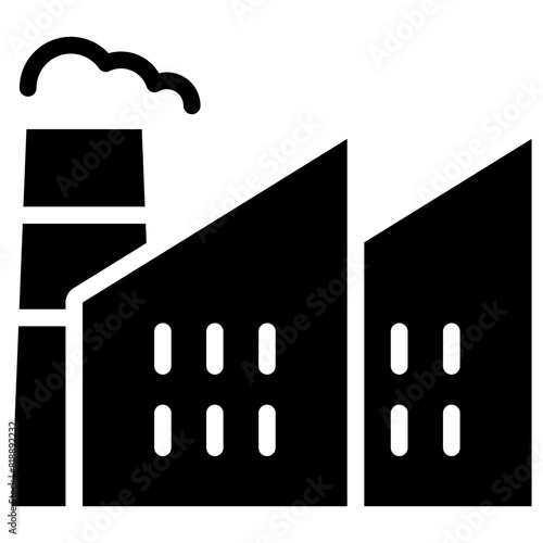 factory solid icon