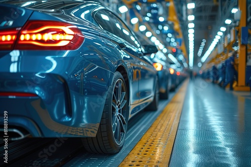 Automotive Manufacturing Quality Control Quality control inspectors ensuring high standards in automotive manufacturing
