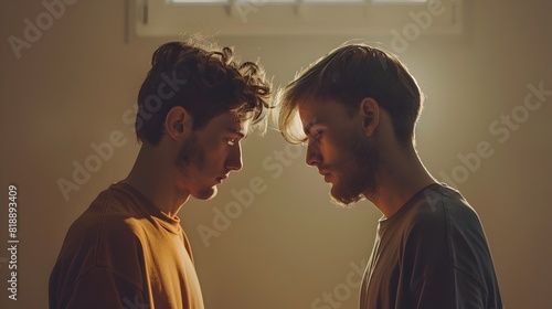 Two Friends Finding Forgiveness and Emotional Connection in a Quiet Intimate Moment