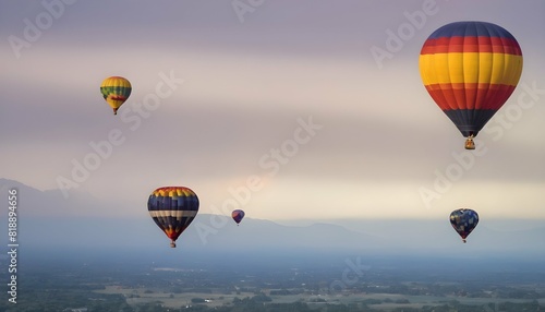 A hot air balloon festival filling the sky with a upscaled_4