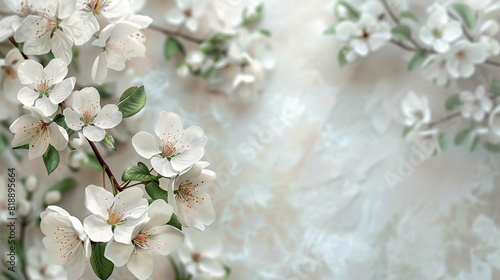 white floral background for online presentation