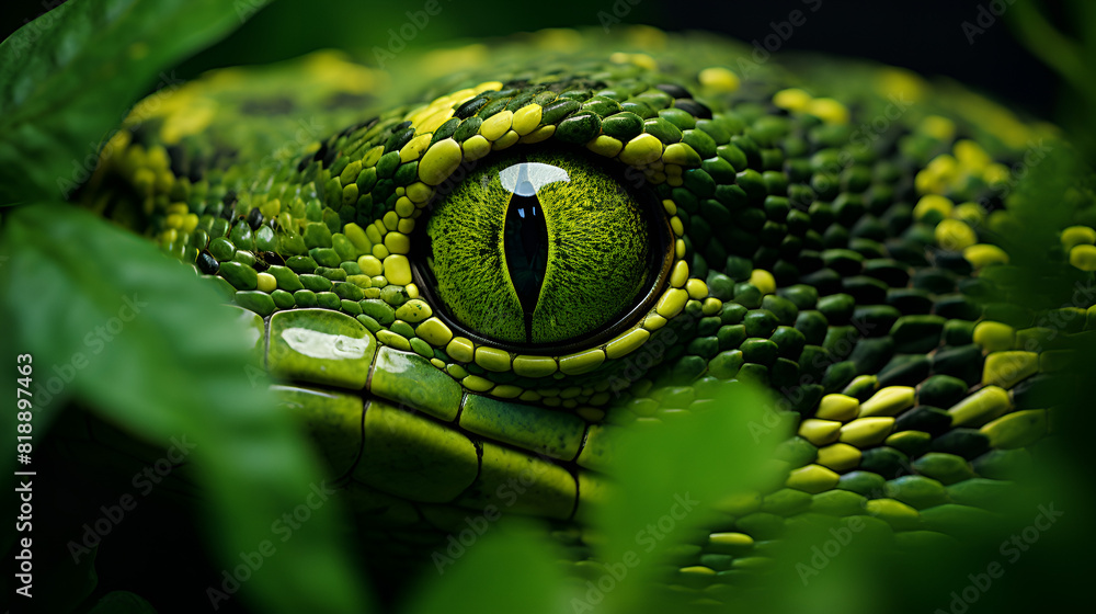 Fototapeta premium green lizard on a branch
