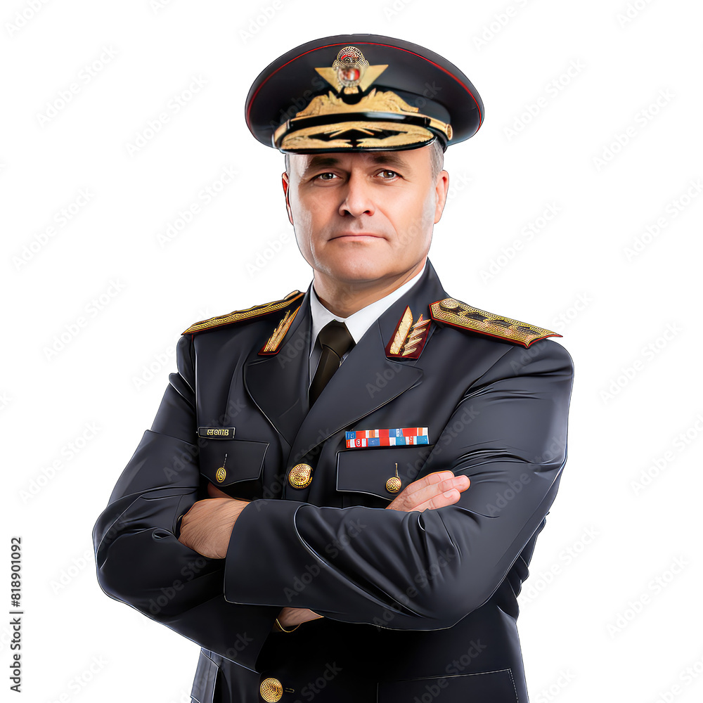 Policeman in a uniform on transparent background Policeman in a uniform on transparent background
