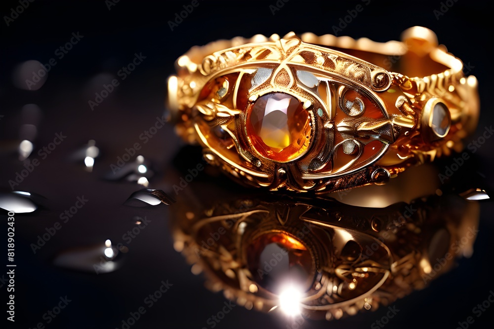 golden ring with diamonds golden ring with diamonds