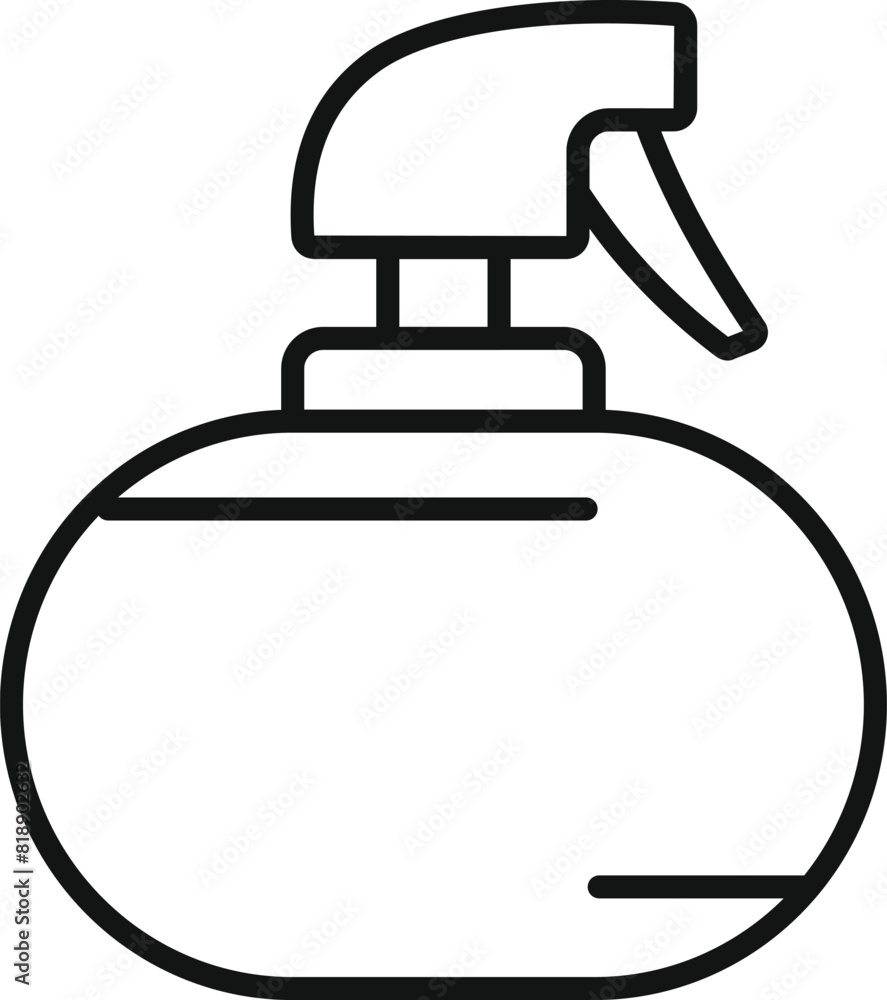 Vector line art of a pump spray bottle suitable for icons or instructional graphics Vector line art of a pump spray bottle suitable for icons or instructional graphics