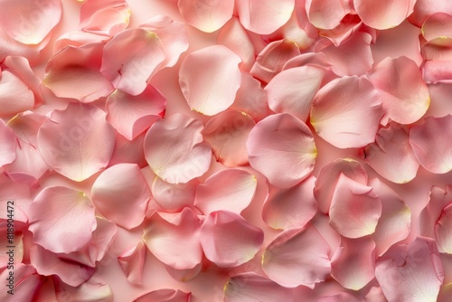 Close-up of delicate pink rose petals with soft lighting - romance, beauty, floral design