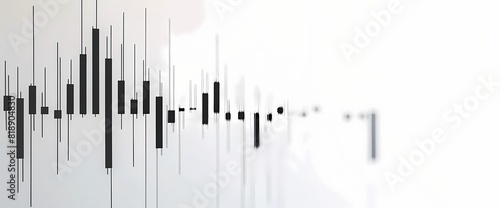 Clean-cut depiction of a sudden rise in stock values  presented in a minimalist bar graph against a clean white background.