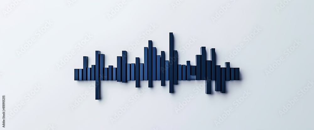 Clean-cut representation of a sudden rise in market performance, depicted in a minimalist bar graph against a clean white background.