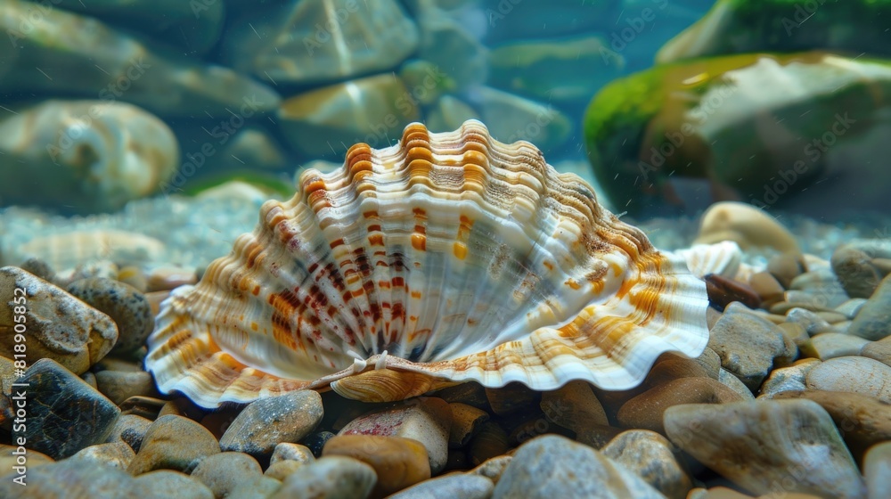 Clam in nature, national geography, Wide life animals Clam in nature, national geography, Wide life animals