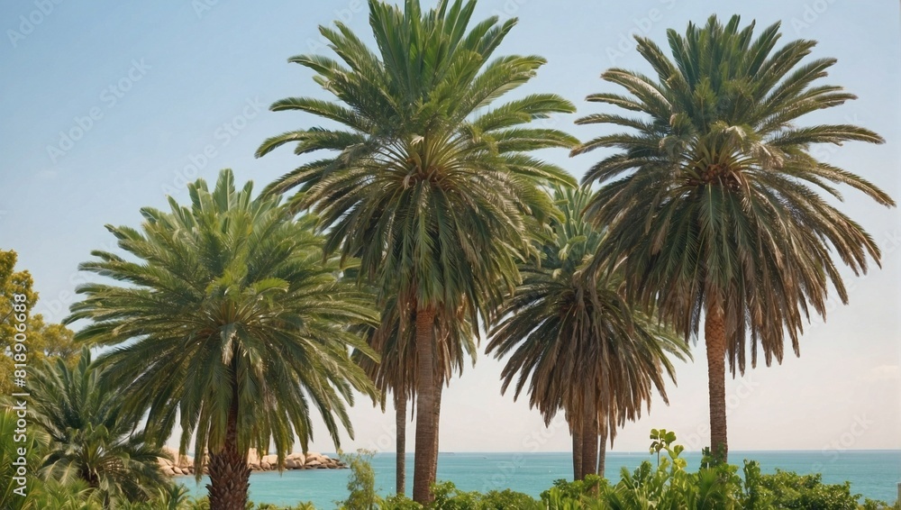 Obraz premium palm trees on the beach
