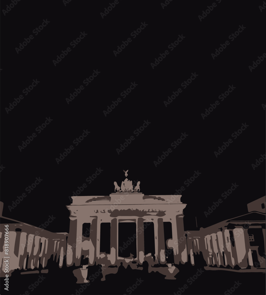 Obraz premium Brandenburg Poster