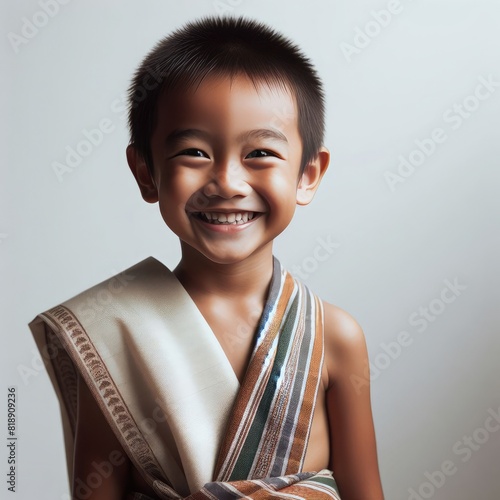 3D Character AI illustration of asian moslem Santri kids boys wearing peci kopiah sarung reading al quran with backpack going to school