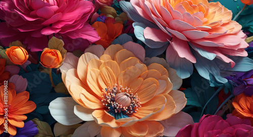 Delicate petals  vibrant colors  and a creative layout that will leave you in awe. This prompt is all about capturing the beauty and diversity of flowers in a visually descriptive and detailed way