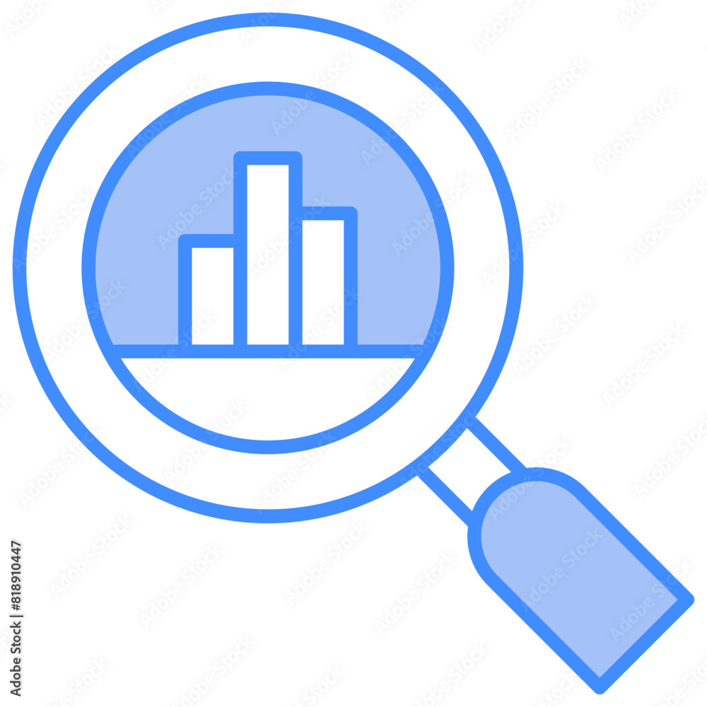 graph, lense, search, tool Icon graph, lense, search, tool Icon