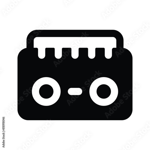 Creatively designed modern icon of radio, vector in trendy editable style