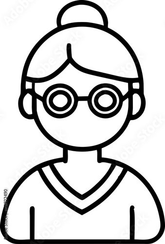 avatar icon outline