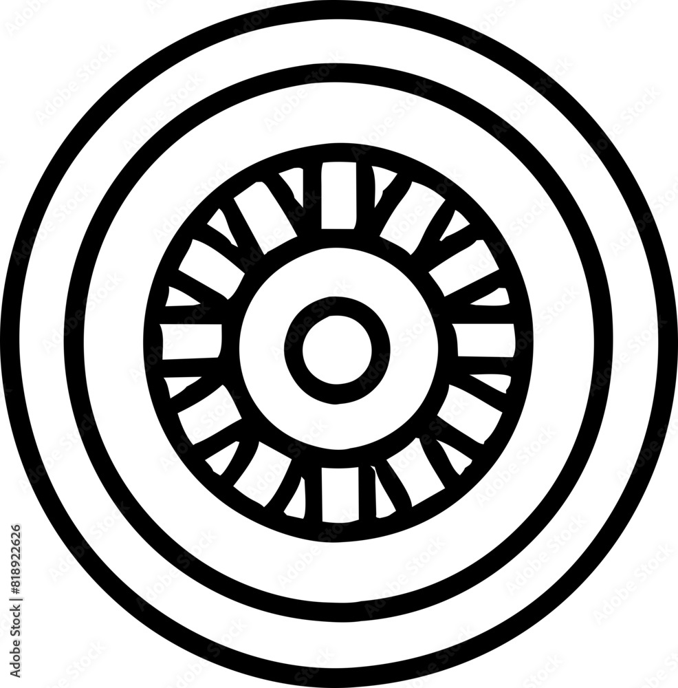 wheel icon outline wheel icon outline