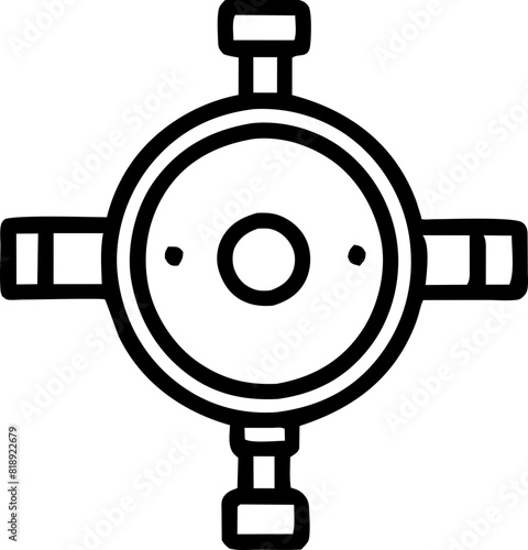 air pressure gauge icon outline