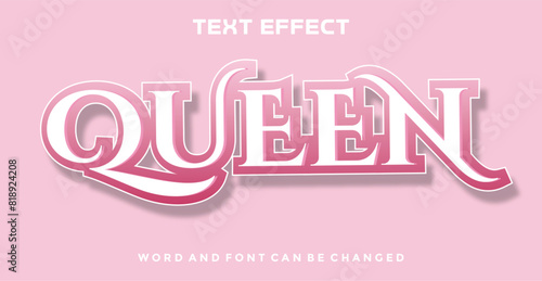 Queen editable text effect
