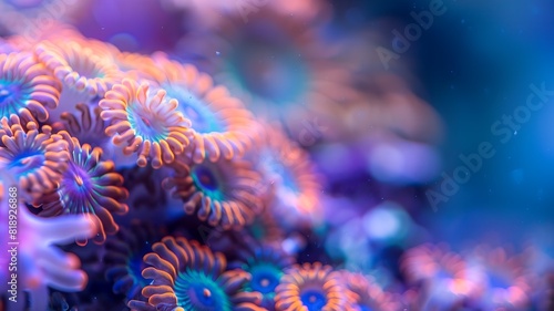  Close-up of coral reef texture, textures and colours of marine biodiversity © Елена Чекман