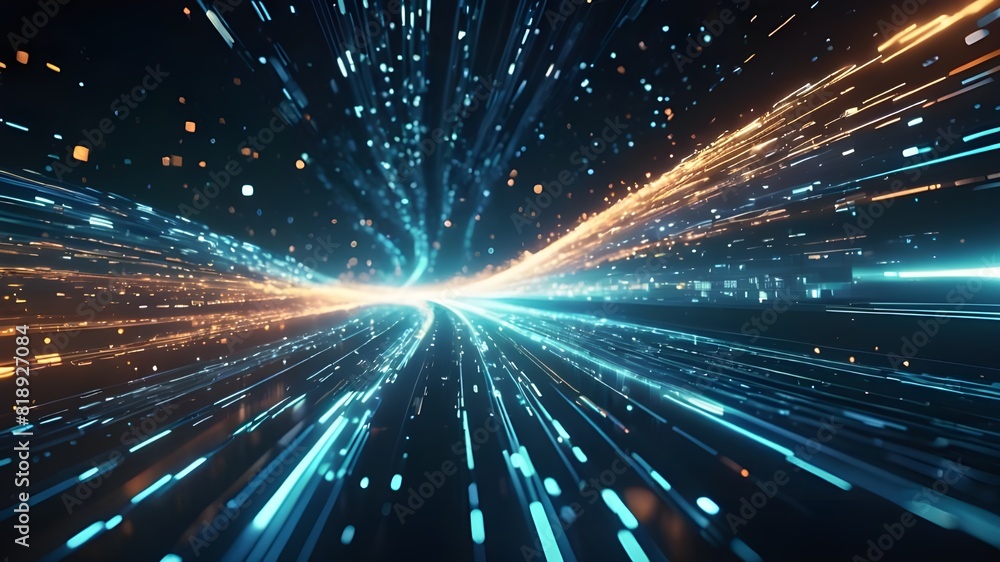 Abstract technology background of high speed global data transfer, ultra fast broadband and connection, digital cyber tech motion Abstract technology background of high speed global data transfer, ultra fast broadband and connection, digital cyber tech motion