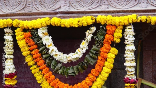 30 January 2024- Colorful Garlands Adorn Bharat Parv Decorations in Delhi, India photo