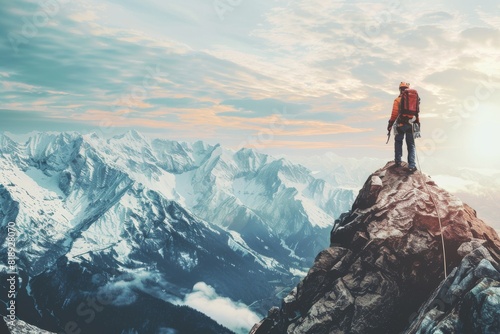Virtual Reality Mountain Climbing: Conquering the Peaks © Wedee