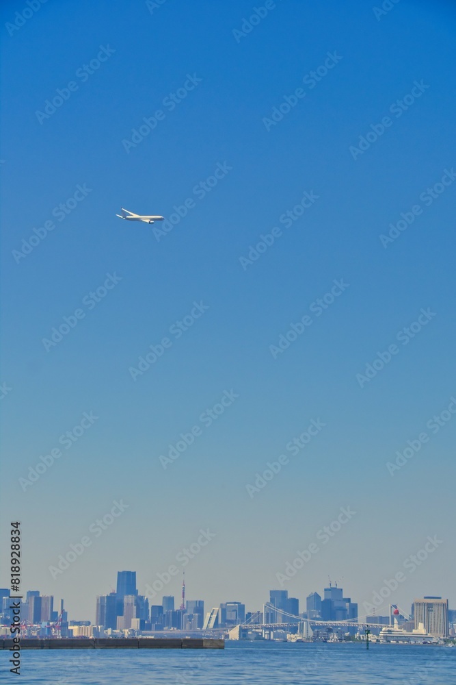 城南島海浜公園から見る飛行機 城南島海浜公園から見る飛行機