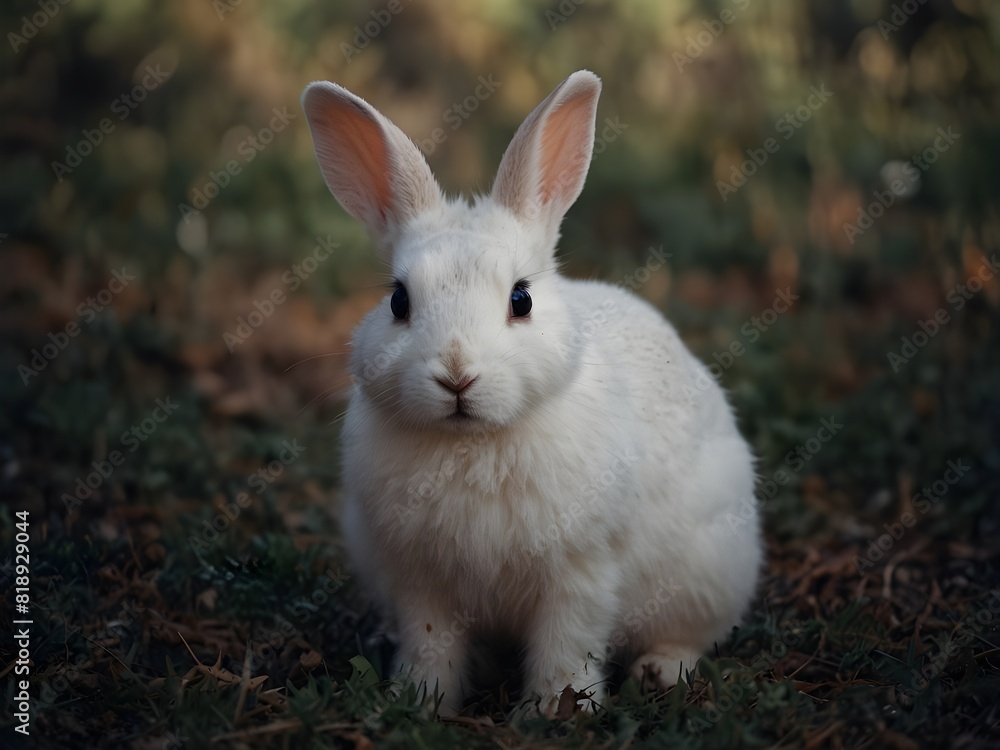 Capturing the beauty of rabbit macro photography in the morning day Capturing the beauty of rabbit macro photography in the morning day