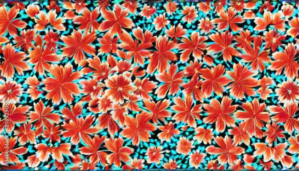 Fototapeta premium Abstract art piece with a multitude of vibrant, floating bubbles against a streaked, colorful backdrop.. AI Generation