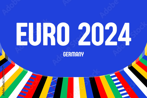 Design for UEFA Euro 2024 in Germany, football cup, football summer
 photo