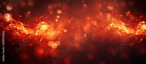 A fiery bokeh background with an infernal theme perfect for use as a hellish wallpaper with ample copy space image photo