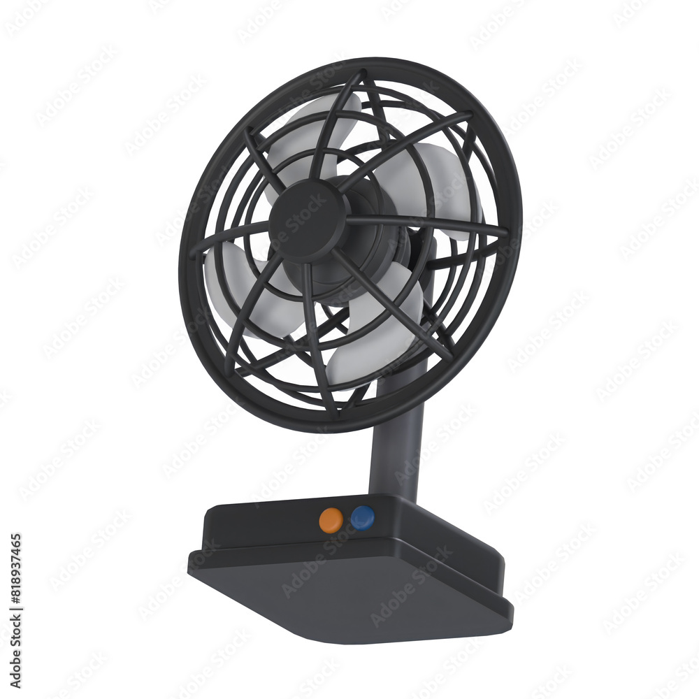 Table Fan 3D illustration Icon Smart Home with Transparent Background Table Fan 3D illustration Icon Smart Home with Transparent Background
