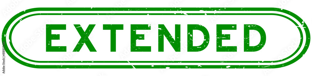 Grunge green extended word rubber seal stamp on white background Grunge green extended word rubber seal stamp on white background