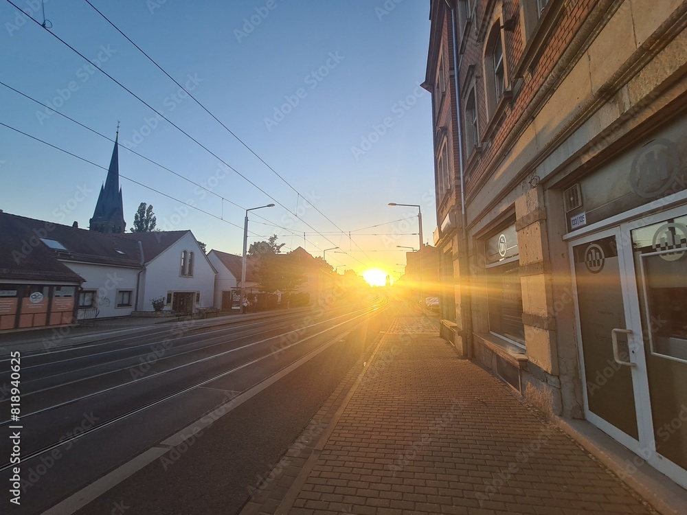 Beautiful Sunset in Altleuben/Dresden, Germany (Saxony) Beautiful Sunset in Altleuben/Dresden, Germany (Saxony)