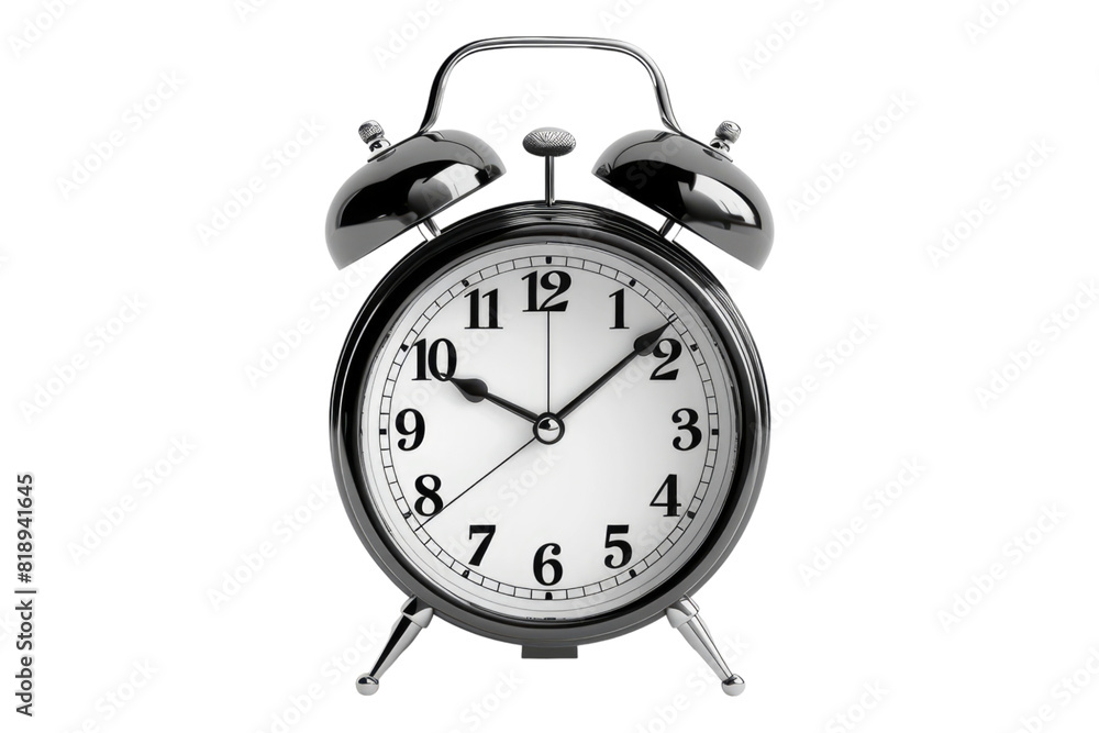 Alarm clock isolated on transparent background Alarm clock isolated on transparent background