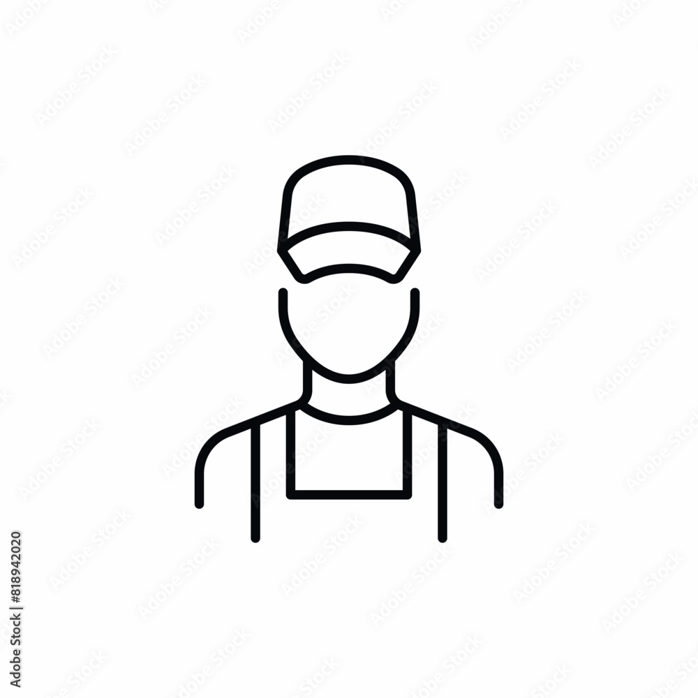 mechanic service waiter job icon