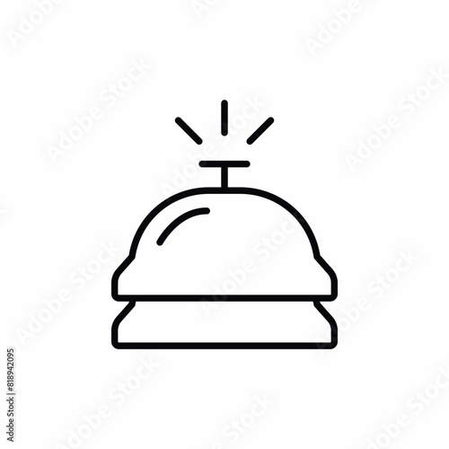 hotel reception table bell icon