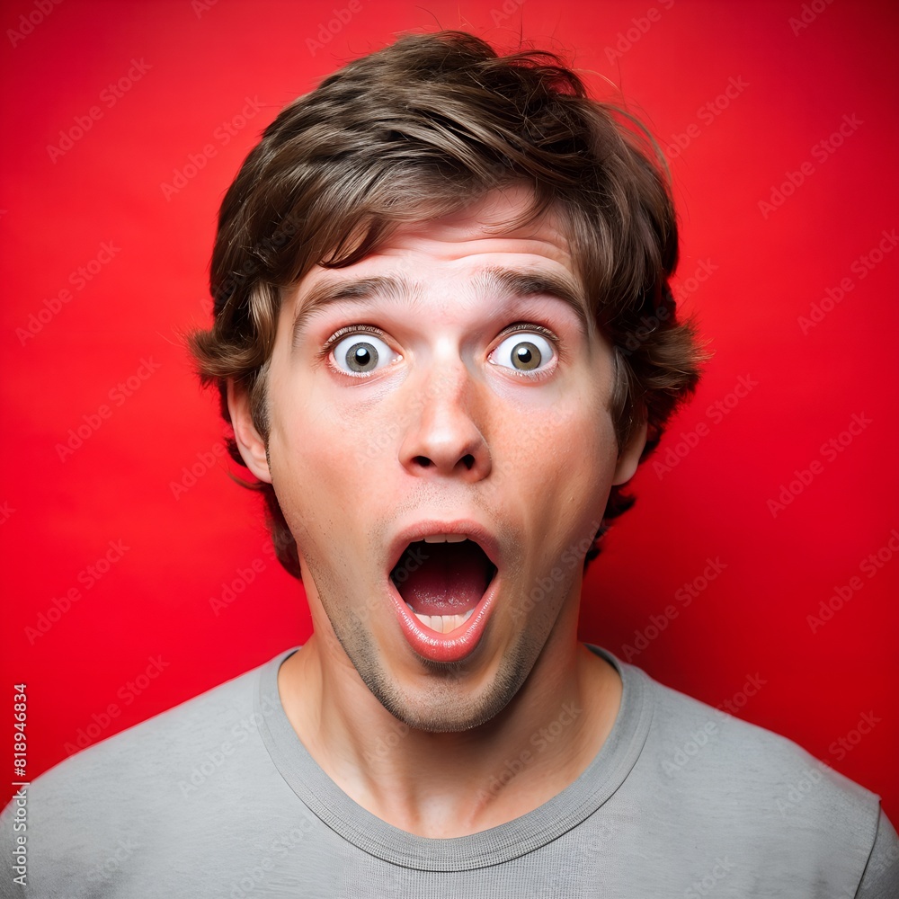 a man with a surprised expression on his face a man with a surprised expression on his face